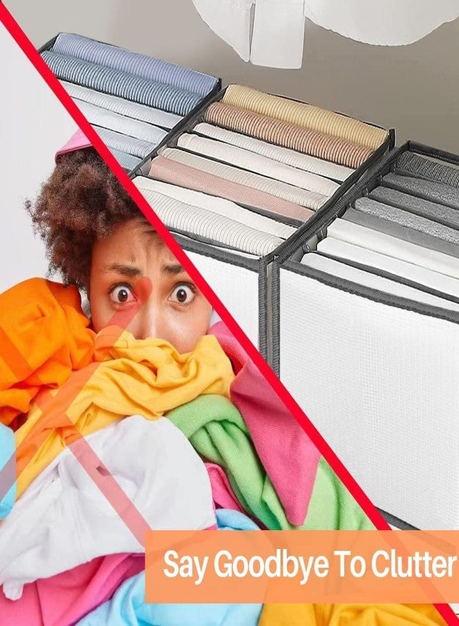 رايلان منظم ملابس ريلان قطعة واحدة - للجينز، البناطيل، القمصان، الخزائن، دواليب الملابس - منظم أدراج - أبيض - Image 3